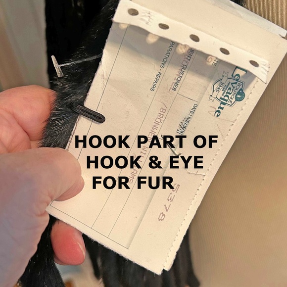 MINK JACKET, KNITTED, FRINGED BOTTOM, BLACK, MISSES MEDIUM, FRINGED SLEEVES, FUR - Picture 11 of 12